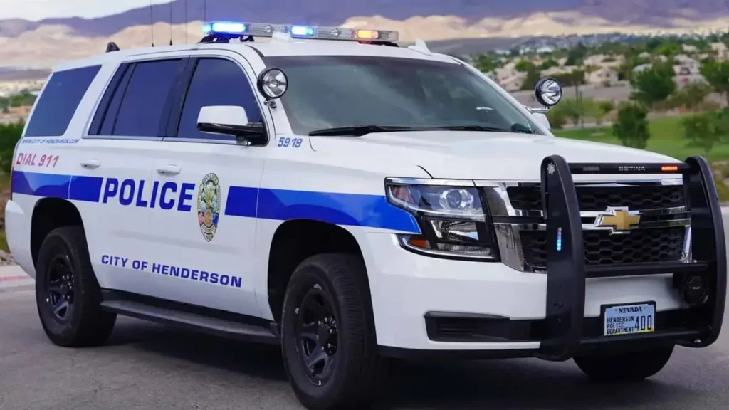 Patrulla policial en servicio en Las Vegas, imagen relacionada con la criminalidad en Las Vegas y su evolución reciente